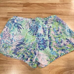 Lilly Pulitzer Luxletic Ocean Trail Athletic Shorts Women’s size Small